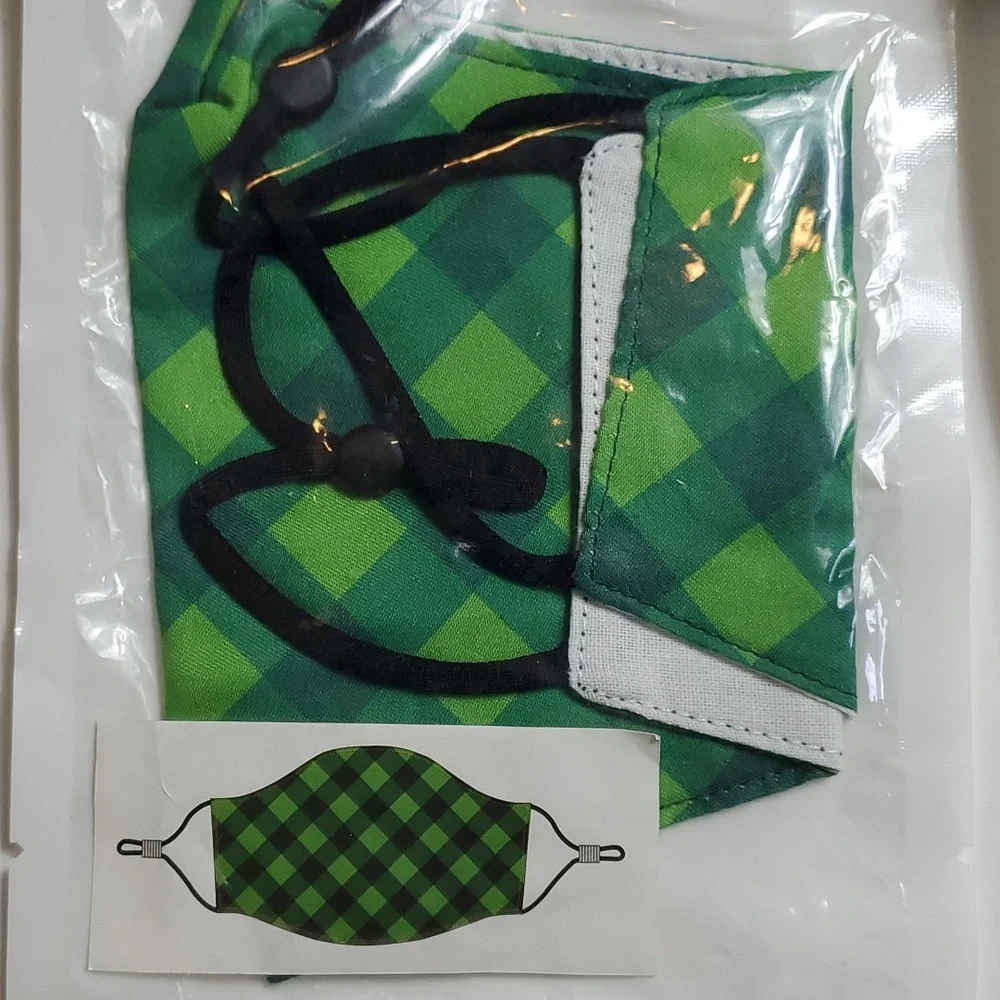 Set of 3 cloth St. Patricks Day masks